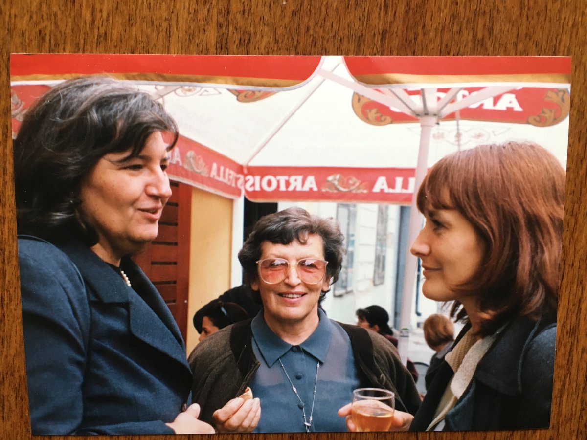 SUSRET B. P., Sunčana Škrinjarić I Sanja Pilić, Zagreb, 31. Studenoga1999